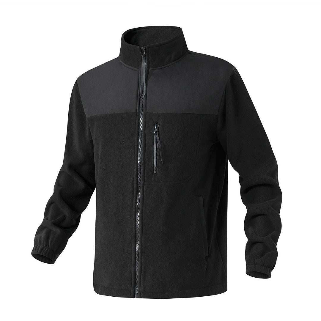 Herren Fleecejacke mit verstärktem Schulterpaneel, Stehkragen und Brustreißverschluss Echo Archiv