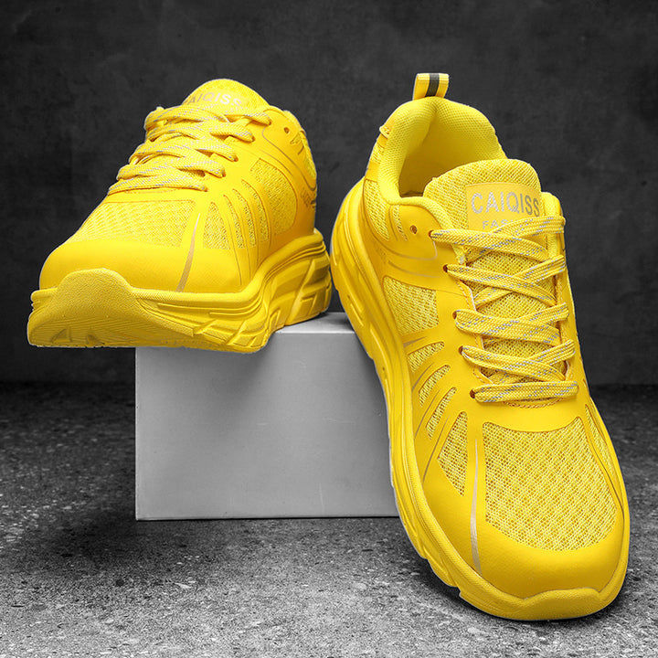 Herren Stabilitäts-Laufschuhe mit keilförmiger Energierückführungssohle und nahtlosem Mesh-Upper – Tavélo