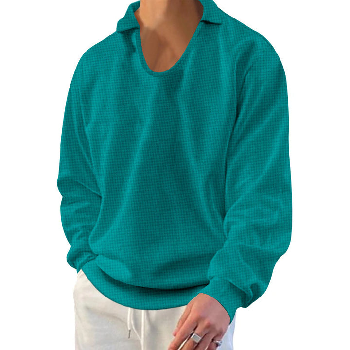 Herren lässiger Pullover mit strukturiertem Stoff und modernem Schnitt Echoarchiv