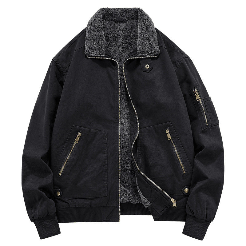 Herren Stilvolle Bomberjacke mit Fleecefutter Echo Archiv
