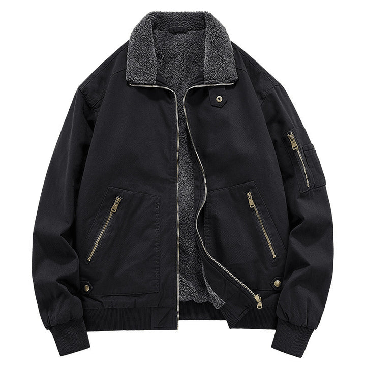 Herren Stilvolle Bomberjacke mit Fleecefutter Echo Archiv