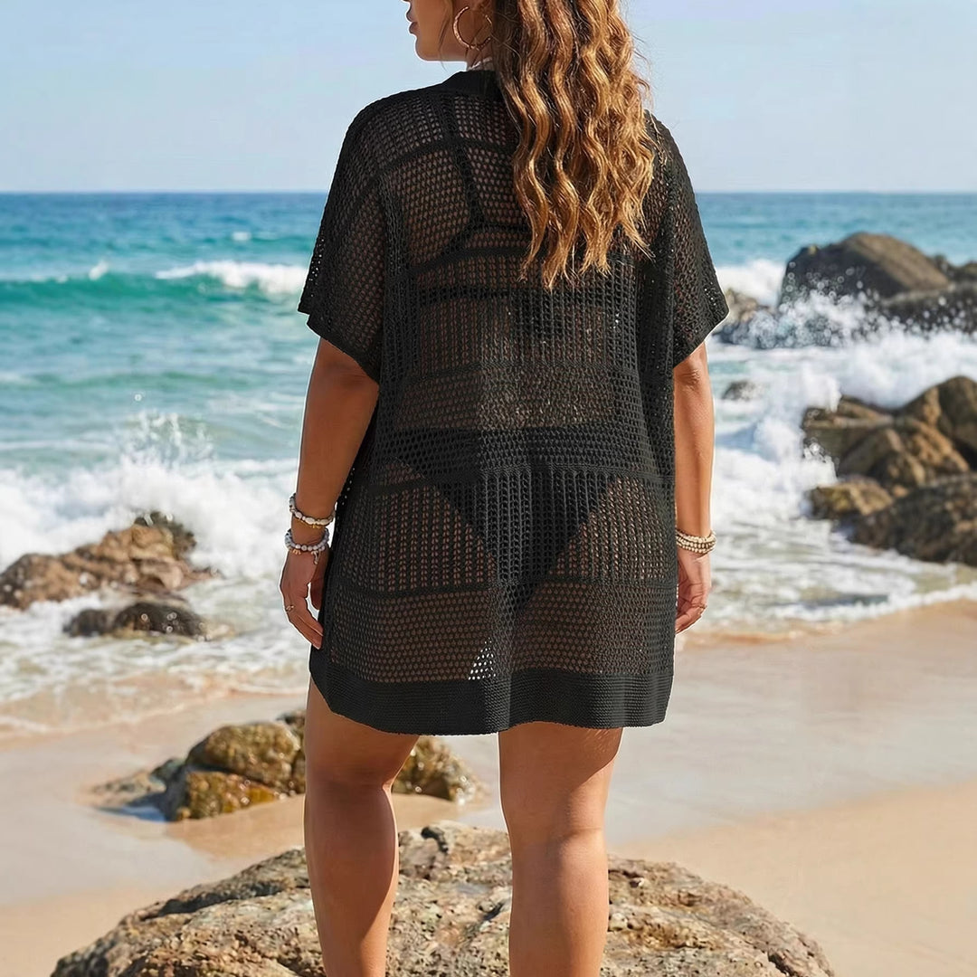 Damen transparentes Häkel-Strandkleid Echo Archiv