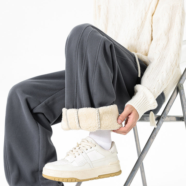 Herren Bequeme Freizeithosen mit Fleece-Futter