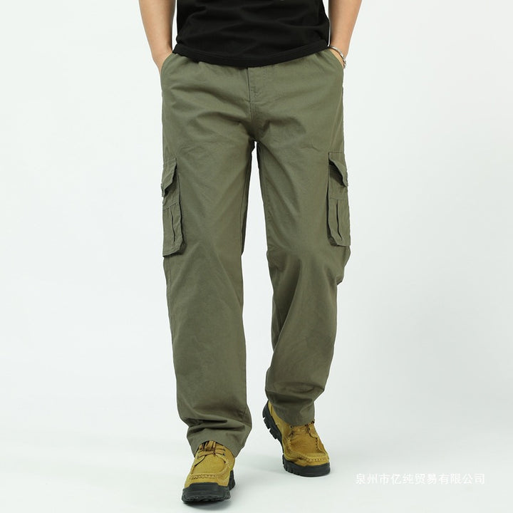 Herren utilitaristische Cargohose mit geradem Schnitt und Multifachtaschen Echo Archiv
