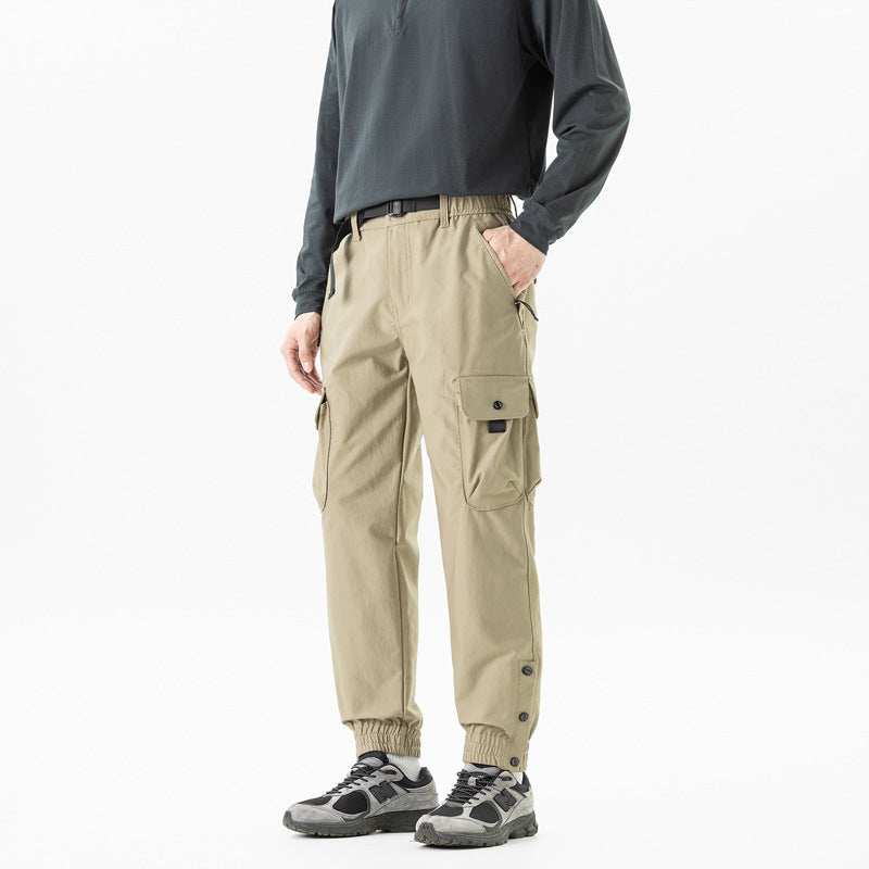 Herren Tapered Cargo-Joggerhose im Tactical-Utility-Stil mit elastischem Knöchelsaum und Multifachtaschen Echo Archiv