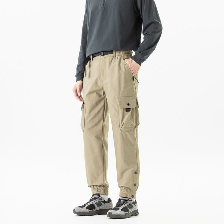 Herren Tapered Cargo-Joggerhose im Tactical-Utility-Stil mit elastischem Knöchelsaum und Multifachtaschen Echo Archiv