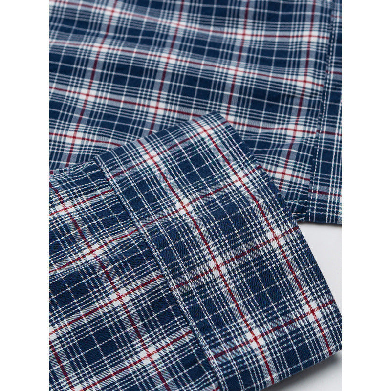 Herren Legeres Karo-Hemd im Overshirt-Stil mit Button-Down-Kragen und abgerundetem Saum Echo Archiv