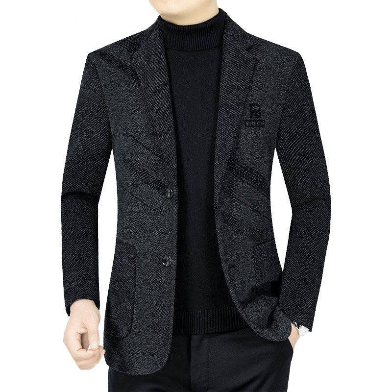Herren Casual Slim Fit Jacke aus technischem Stoff Echoarchiv