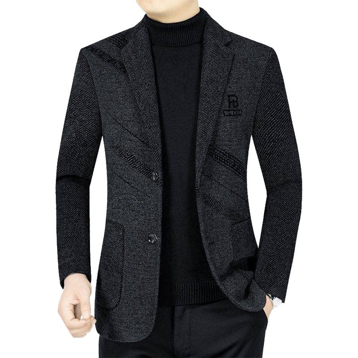 Herren Casual Slim Fit Jacke aus technischem Stoff Echoarchiv