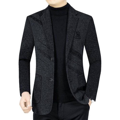Herren Casual Slim Fit Jacke aus technischem Stoff Echoarchiv