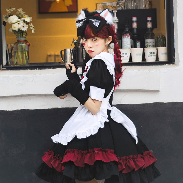 Mädchen Catgirl Kostüm mit Rüschen und Katzenohren Echo Archiv