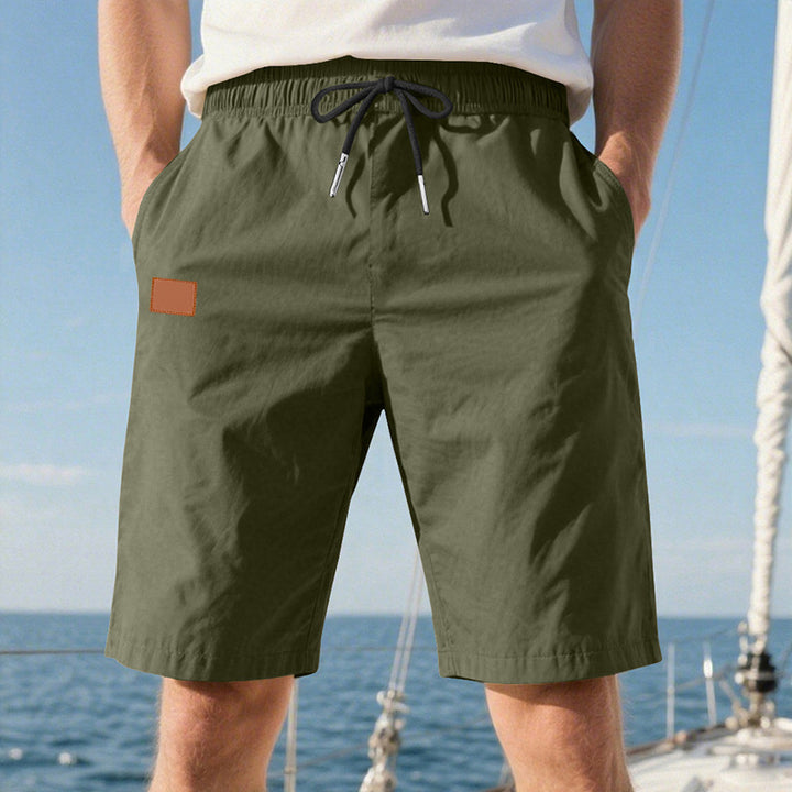 Herren nan schnelltrocknende Badeshorts im Bermuda-Schnitt mit elastischem Bund und Kordelzug Echo Archiv
