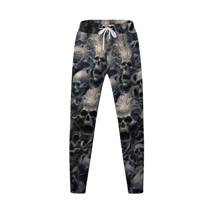 Herren Cargohose mit einzigartigem Totenkopf-Muster und elastischem Bund Echoarchiv