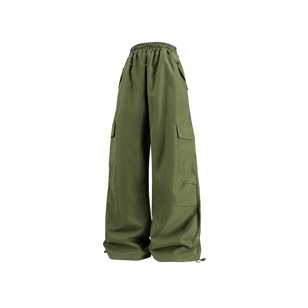 Damen Baggy-Cargo-Hose mit Tunnelzugbund, großen Klappentaschen und verstellbarem Saum Echo Archiv