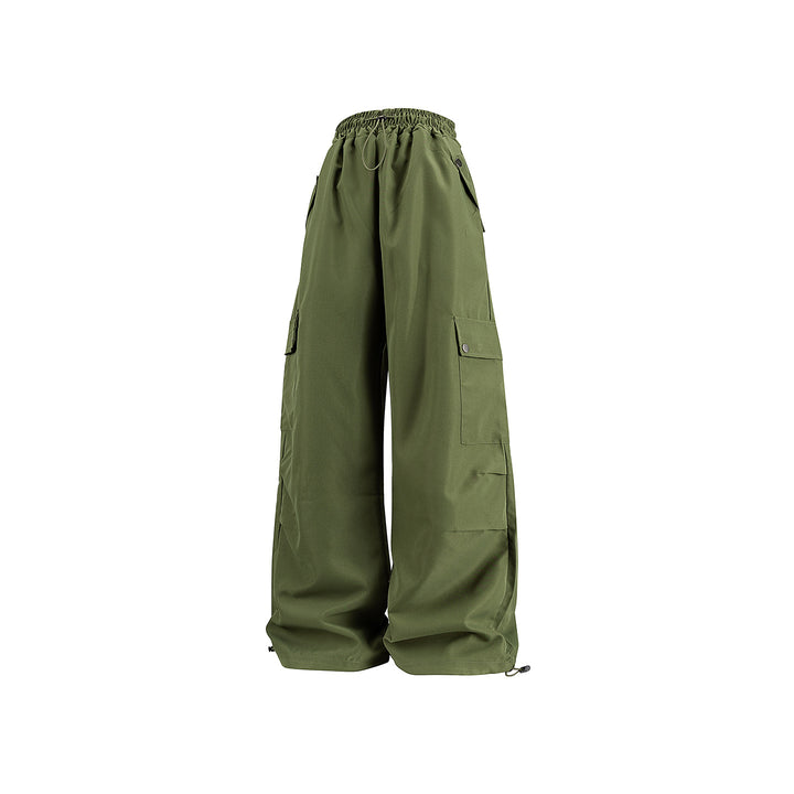 Damen Baggy-Cargo-Hose mit Tunnelzugbund, großen Klappentaschen und verstellbarem Saum Echo Archiv