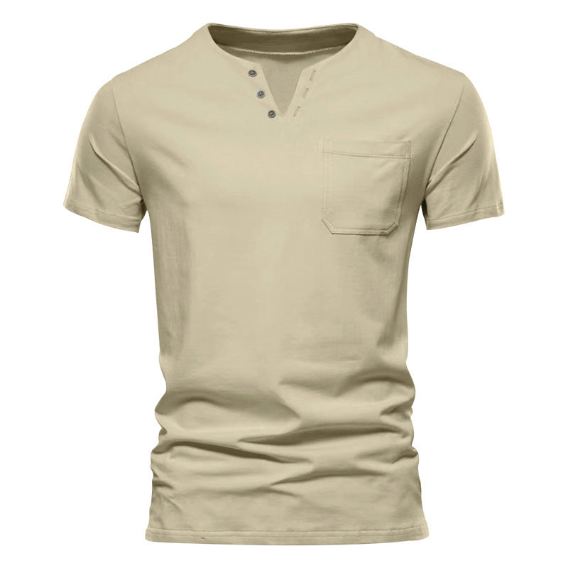 Herren Kurzarmshirt mit Knopfleiste und Brusttasche Echoarchiv