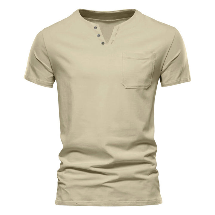 Herren Kurzarmshirt mit Knopfleiste und Brusttasche Echoarchiv