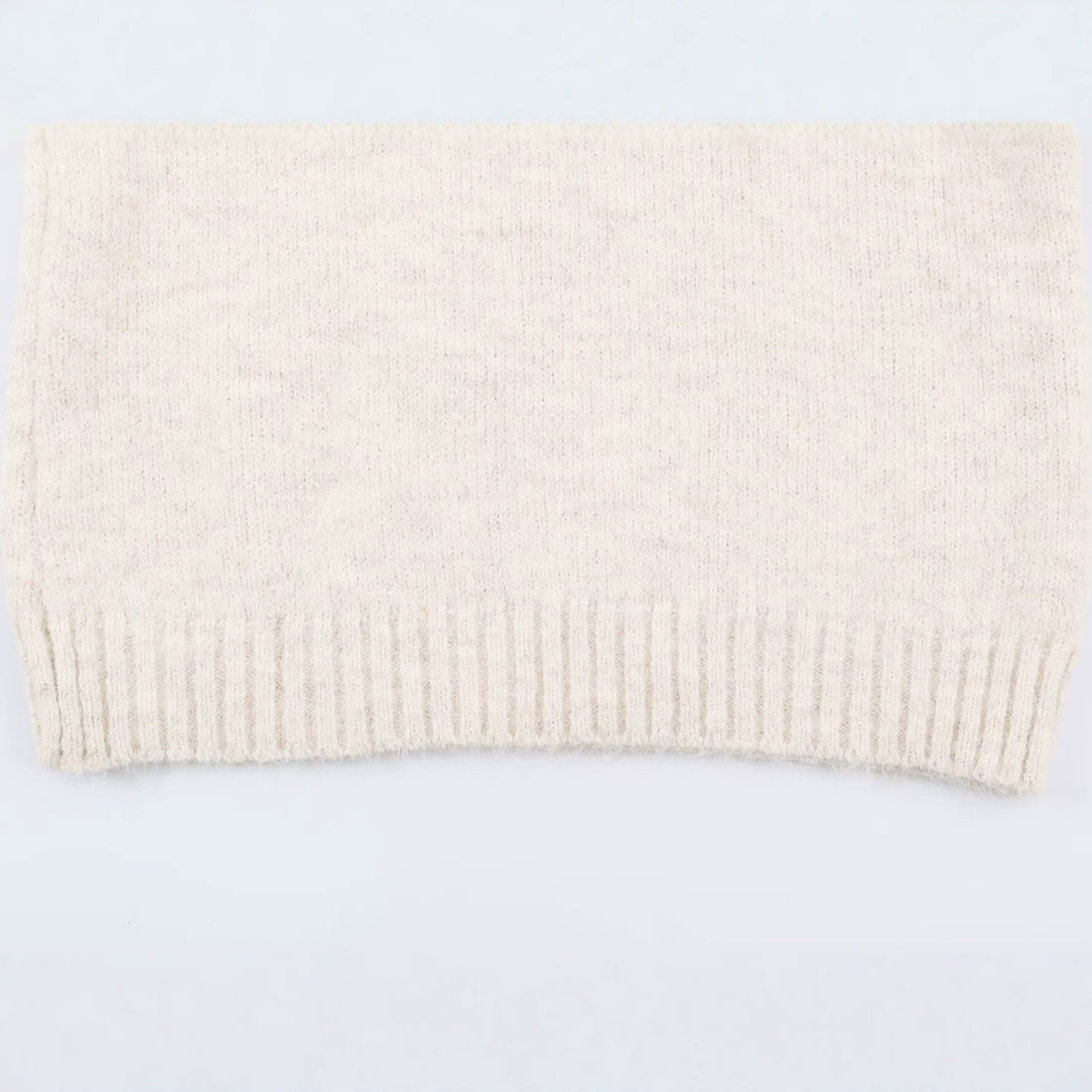 Damen Oversized Strickpullover mit hohem Rippkragen, Knopfdetail und V‑Ausschnitt Echoarchiv
