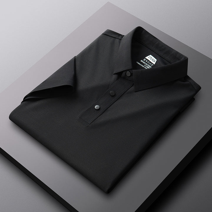 Herren atmungsaktives Poloshirt mit strukturiertem Gewebe Echoarchiv