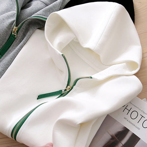 Damen Sportliche Jacke mit Kapuze Echoarchiv
