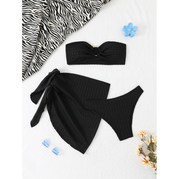 Damen Bikini-Set mit eleganter Raffung und stylischem Wickeltuch Echo Archiv