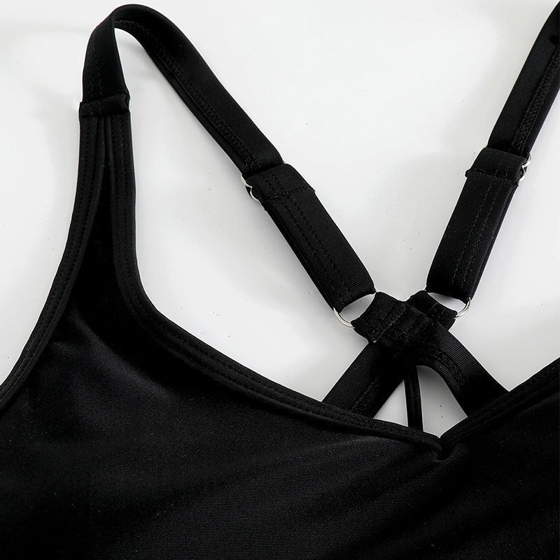 Damen Sportliches Tankini-Set mit verstellbaren Trägern und figurformendem Schnitt Echo Archiv