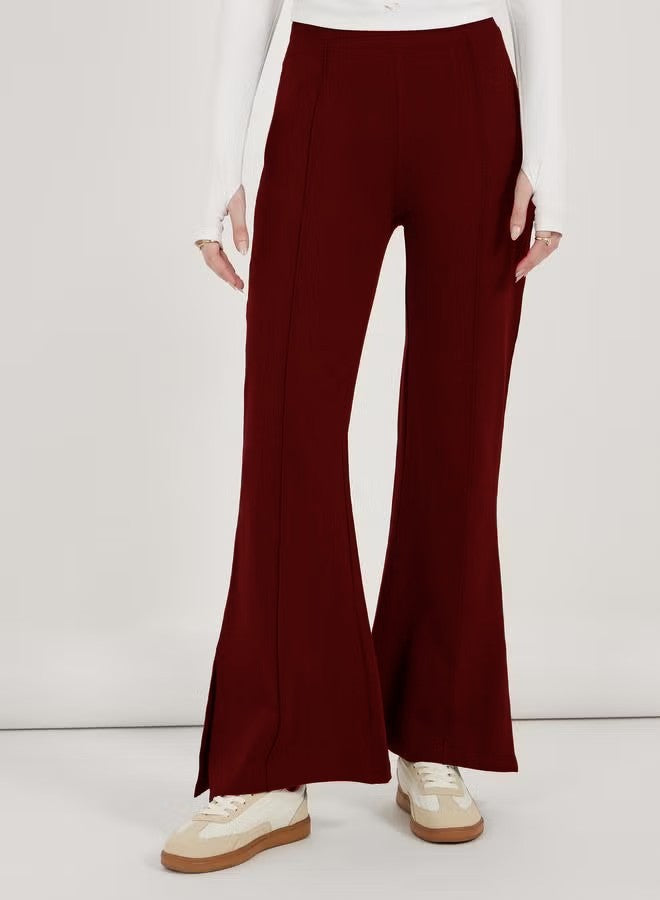 Damen Elegante und weit geschnittene Flared-Hose Echo Archiv