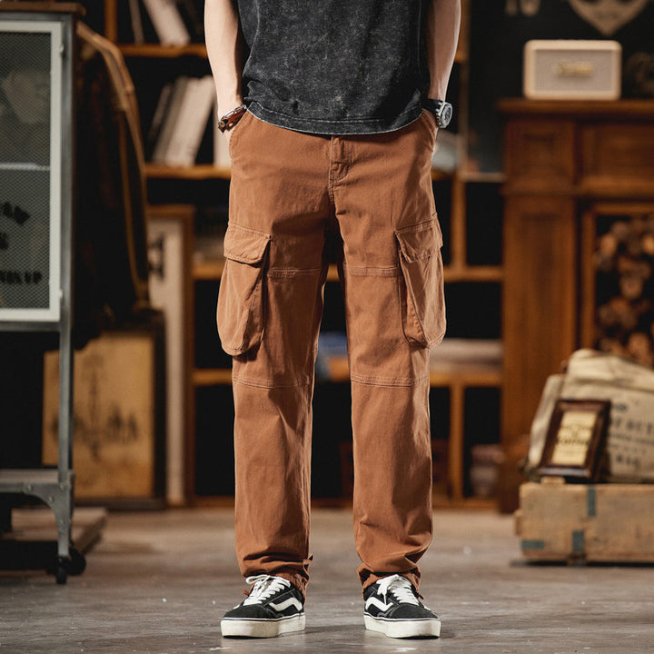 Herren Cargo-Hose im Utility-Look mit Knieabnähern und großen Klappentaschen Echo Archiv