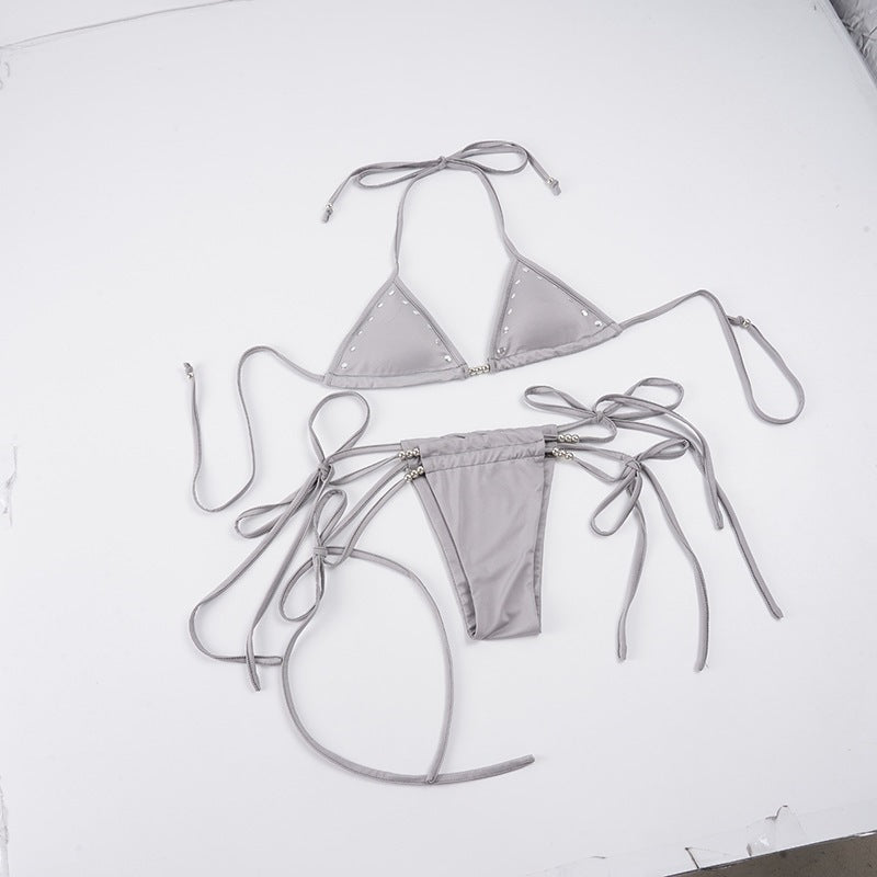 Damen Bikini-Set mit modischem Triangel-Design und verstellbaren Trägern Echo Archiv