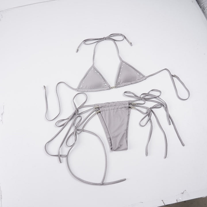 Damen Bikini-Set mit modischem Triangel-Design und verstellbaren Trägern Echo Archiv