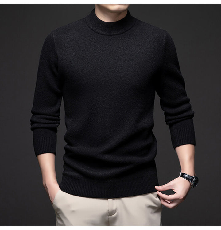 Herren eleganter Rollkragenpullover aus weichem Material Echoarchiv