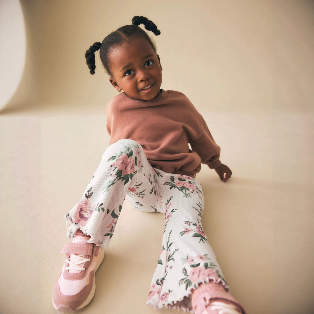 Mädchen Flared Leggings mit floralen Mustern Echo Archiv