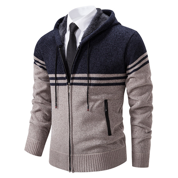 Herren modische Kapuzenjacke mit strukturiertem Design Echoarchiv
