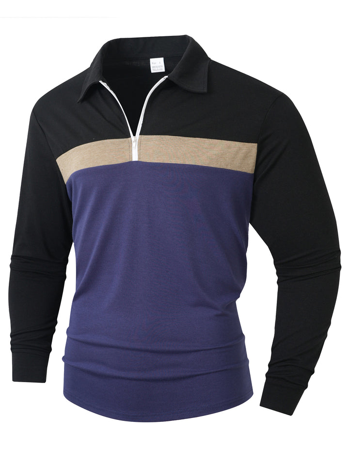 Herren Sportliches Langarmshirt mit Reißverschluss Echoarchiv