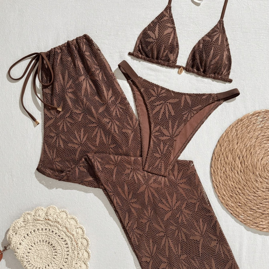 Damen Bikiniset mit modischem Häkelmuster Echo Archiv