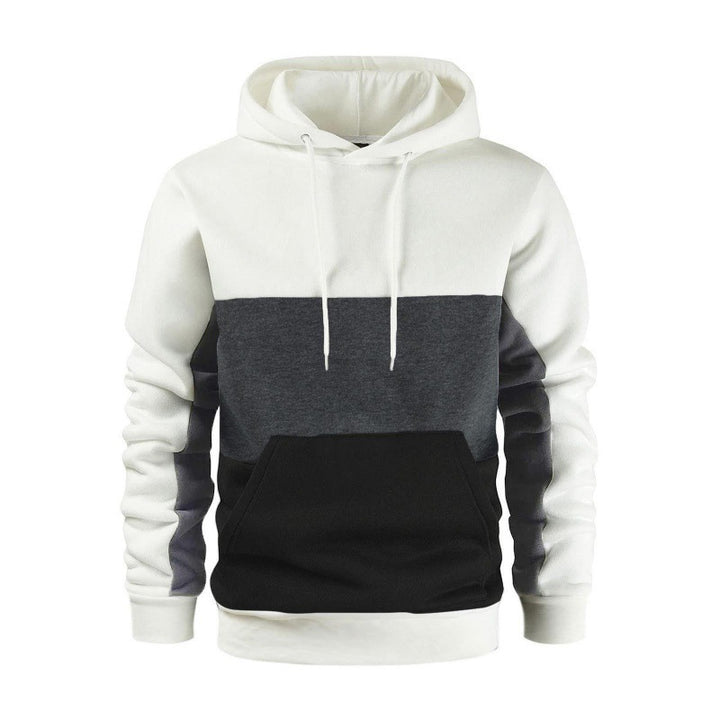 Herren sportlicher Kapuzenpullover mit kontrastierenden Farbblock-Design Echoarchiv