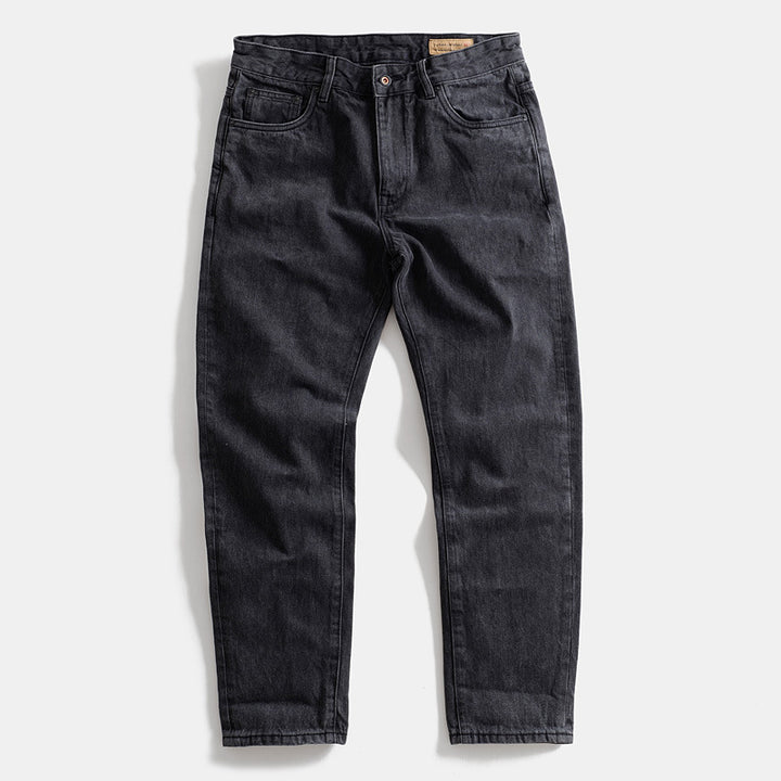 Herren Slim-Fit Jeans im Used-Look mit modernem Schnitt und elastischem Bund Echoarchiv