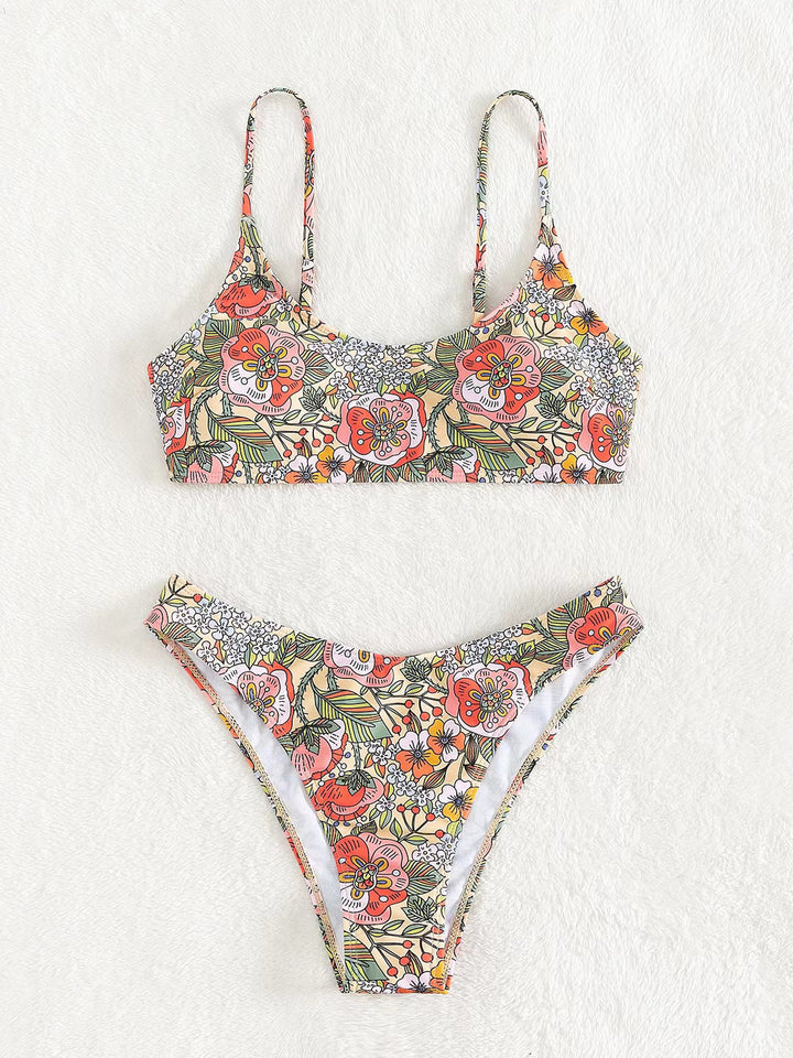 Damen Blumenmuster Bikini-Set Echo Archiv