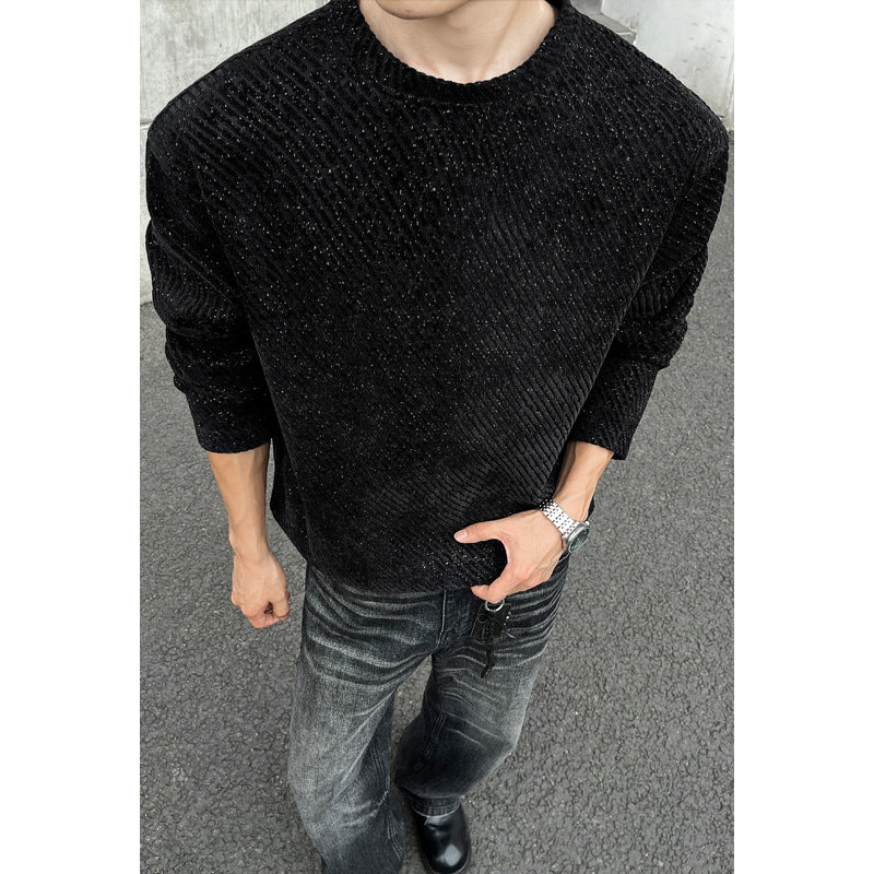 Herren Modischer Oversized Pullover Echo Archive