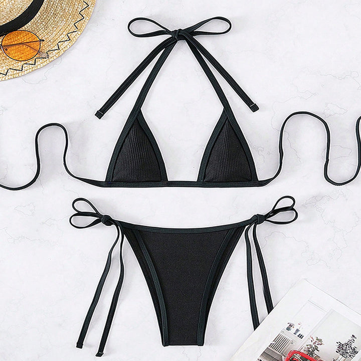 Damen Triangel-Bikini mit verstellbaren Riemen und nahtloser Verarbeitung Echo Archiv