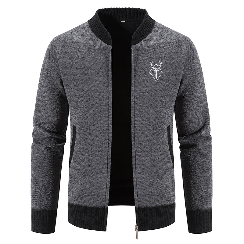 Herren modische Freizeitjacke mit strukturiertem Design und praktischen Taschen Echoarchiv