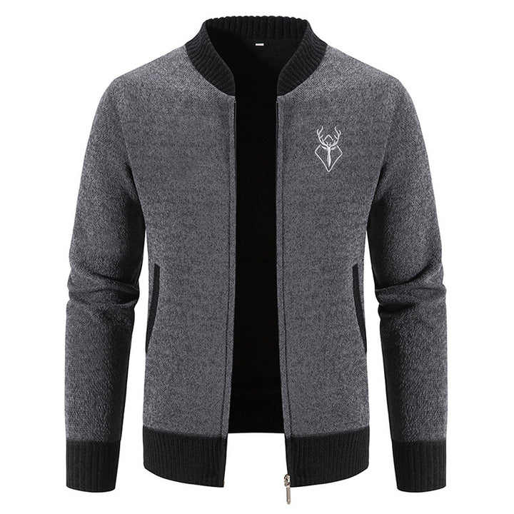Herren modische Freizeitjacke mit strukturiertem Design und praktischen Taschen Echoarchiv