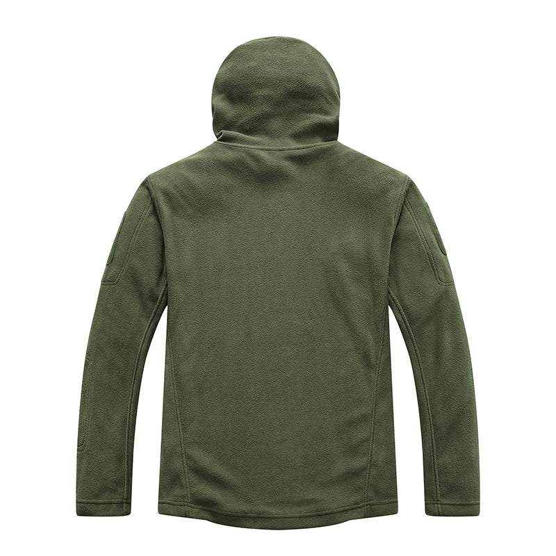 Herren Fleecejacke mit praktischen Reißverschlusstaschen und Kapuze Echoarchiv