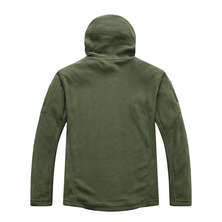 Herren Fleecejacke mit praktischen Reißverschlusstaschen und Kapuze Echoarchiv