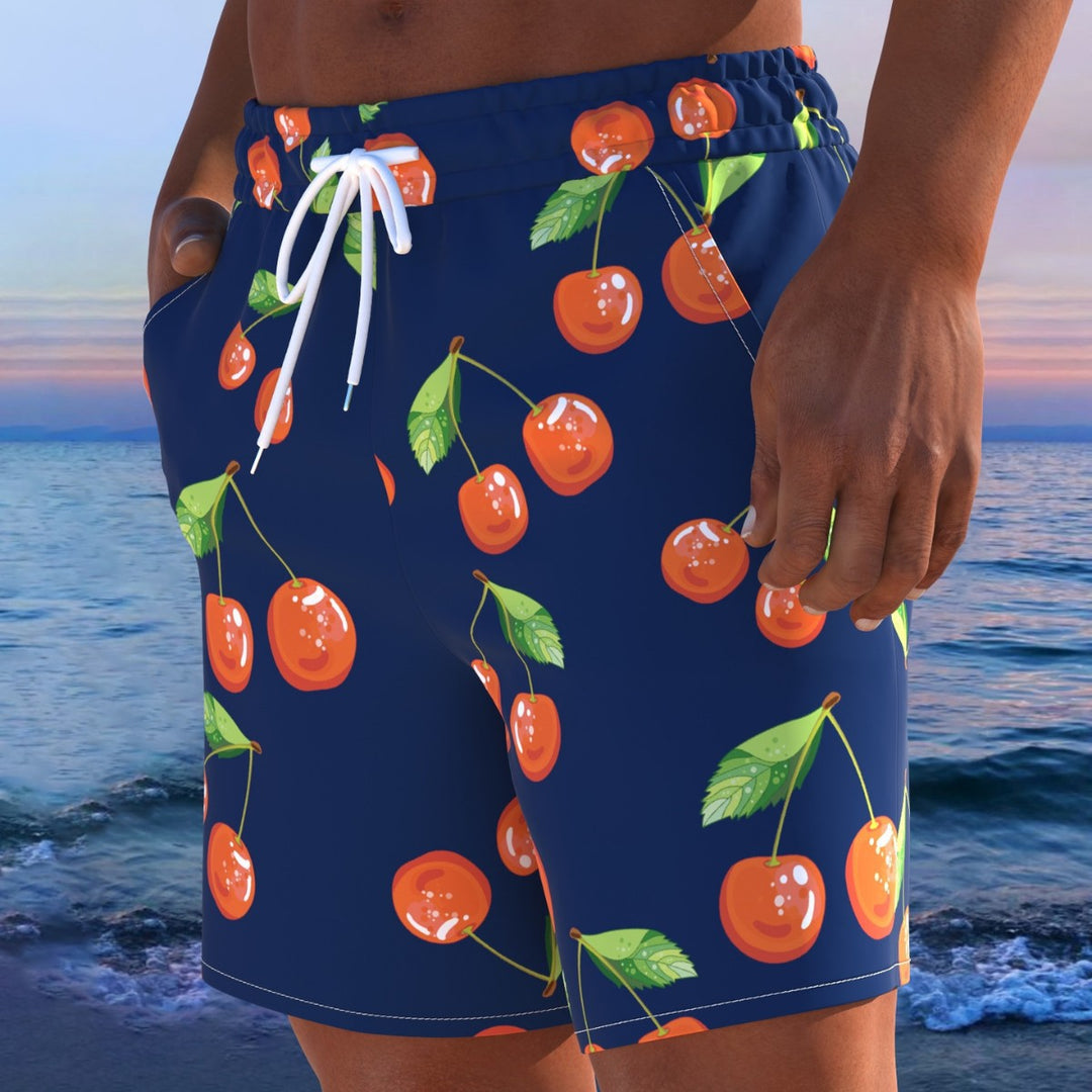 Herren Schwimmmode mit frischem Kirschdesign und bequemer Passform Echo Archiv