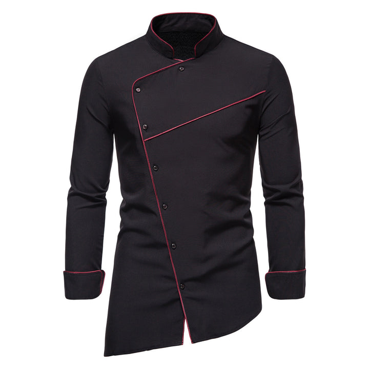 Herren Küchenjacke mit modernem Schnitt und elegantem Kragen Echoarchiv