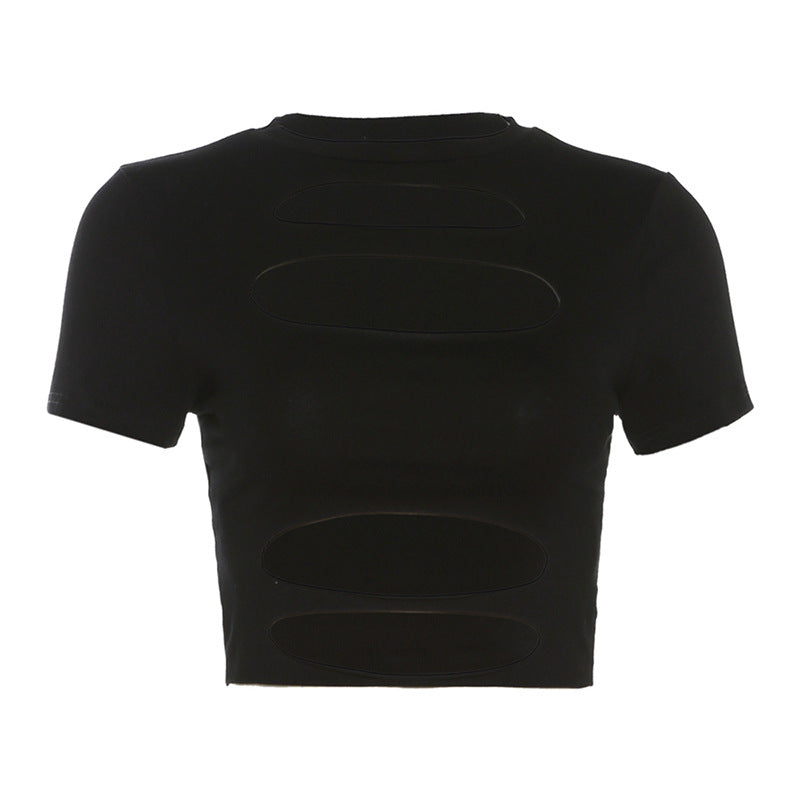 Damen cropped Oberteil mit Cut-Out-Design Echo Archiv