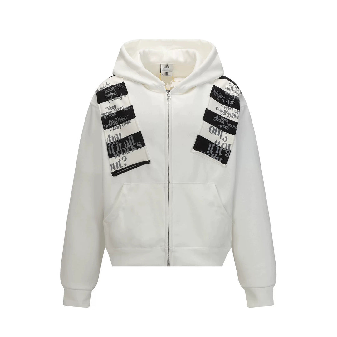 Damen Trendiger Kapuzenpullover mit grafischen Akzenten Echoarchiv
