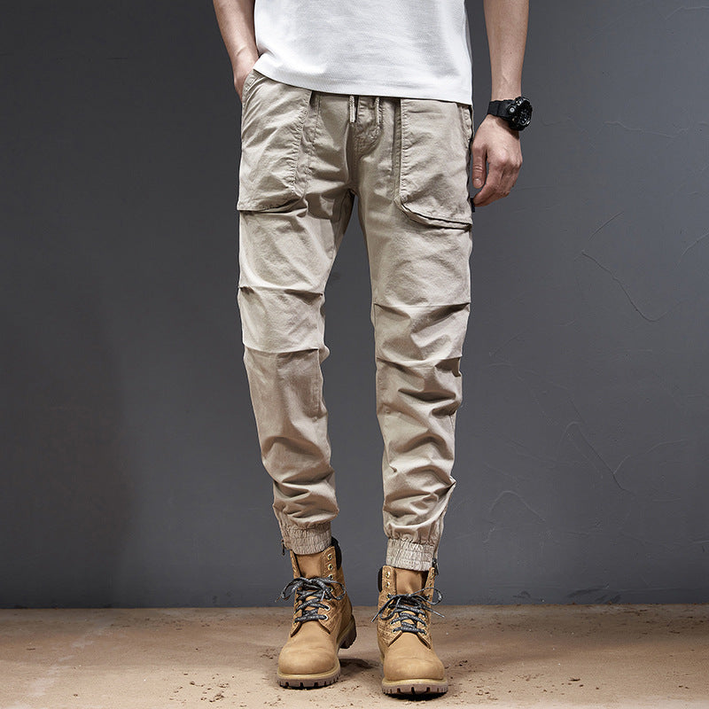 Herren Multifunktionale Cargo-Hose mit elastischem Bund und praktischen Seitentaschen Echoarchiv
