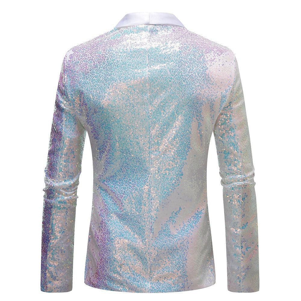 Herren eleganter Pailletten-Blazer im modernem Design Echoarchiv